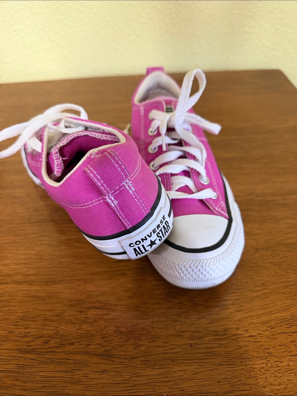 Converse Pink Low Top Canvas Sneakers - Picture 3 of 3